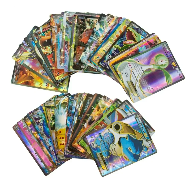 English Pokemon Cards 60/100Pcs GX Tag Team Vmax EX Mega Shining Game Battle Carte Trading Collection Cards Toys Children Gifts