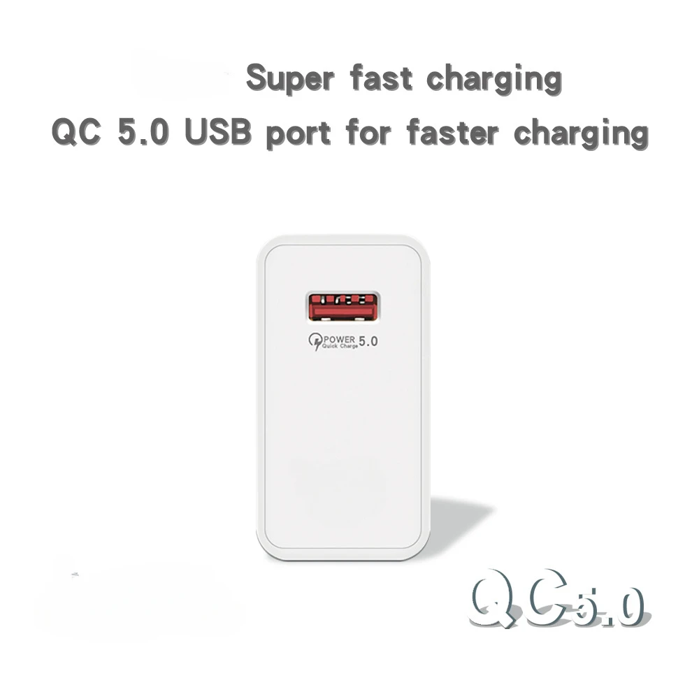GAN USB 휴대폰 충전기, QC 5.0 4.0 3.0 고속 충전 어댑터, 아이폰 14, 13, 12, 삼성, 화웨이, 리얼미 충전기