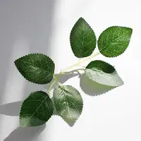 50/100pcs Artificial Plant Rose Leaves Christmas Home Outdoor UV protection Garden Wall Wedding Bridal Bouquet Diy Decorative 6