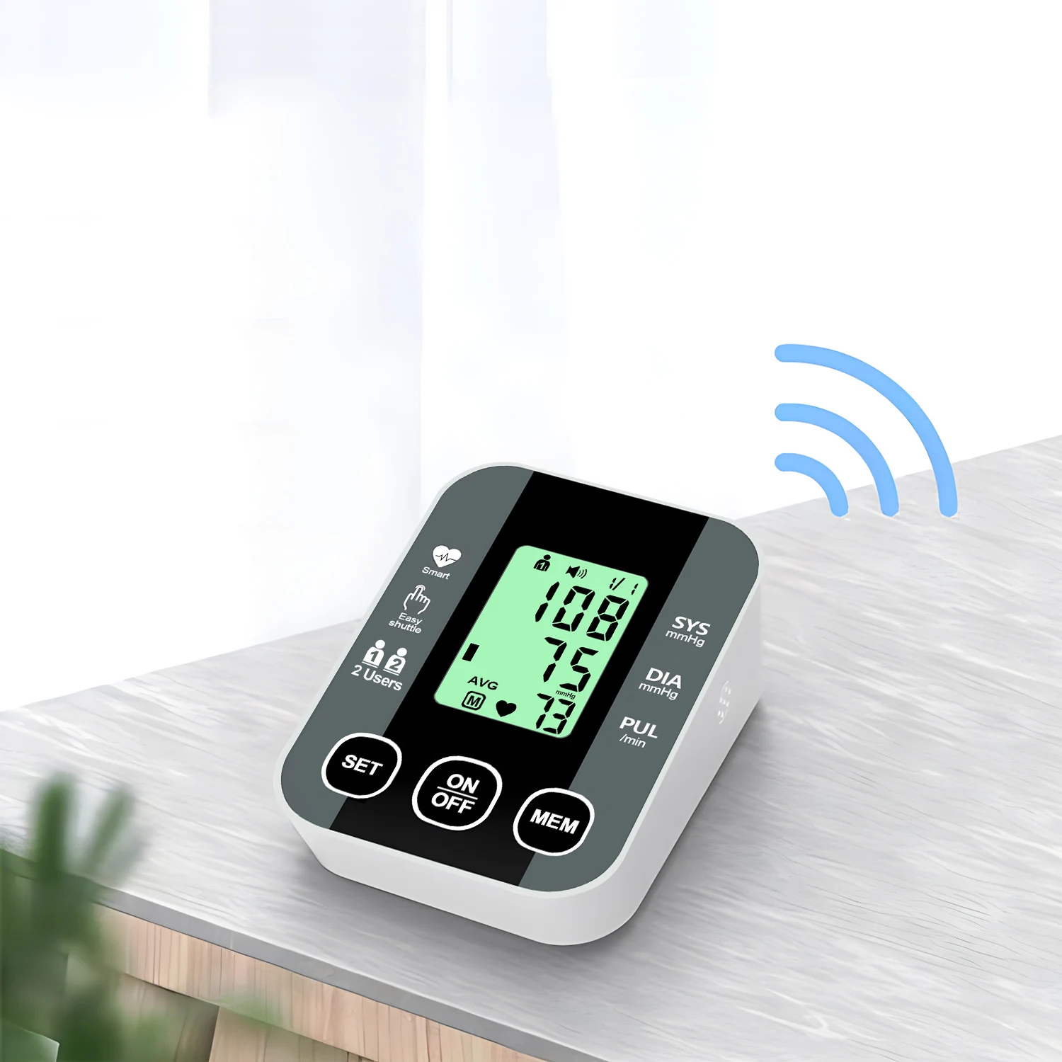Blood Pressure Monitor Upper Arm Bo Machine Electronic Sphygmomanometer Household Hypertension Meter