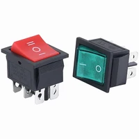 Latching Rocker Switch Power Switch I/O 4 Pins 6 Pins with Light 16A 250VAC 20A 125VAC KCD4 2/3position - Image 2