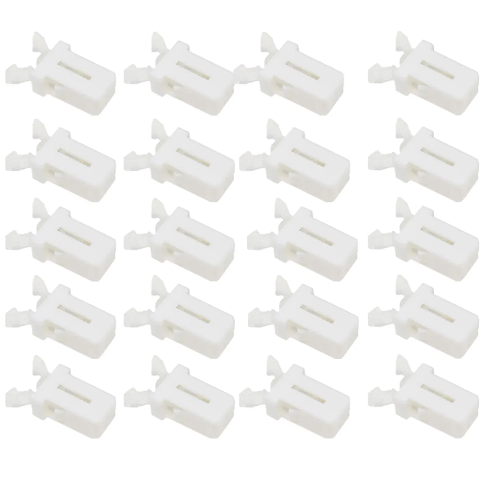 Self-Locking Trash Can Latch Replacement - Durable Plastic Spring Clip