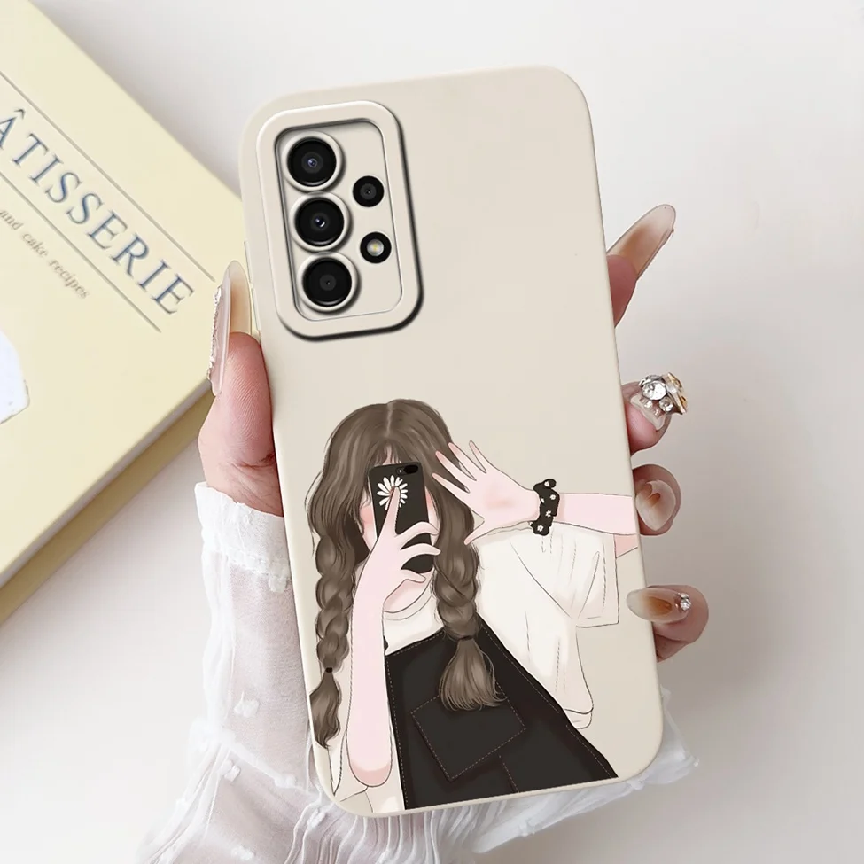For Samsung A13 4G Case A135F Silicone Cute Fashion Butterfly Flower Love Painted Cover For Samsung A13 Galaxy A13 4G Phone Case