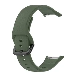 Silicone Replacement Watch Strap Band - Premium Smartwatch Bracelet for oppo watch free (Dark green)