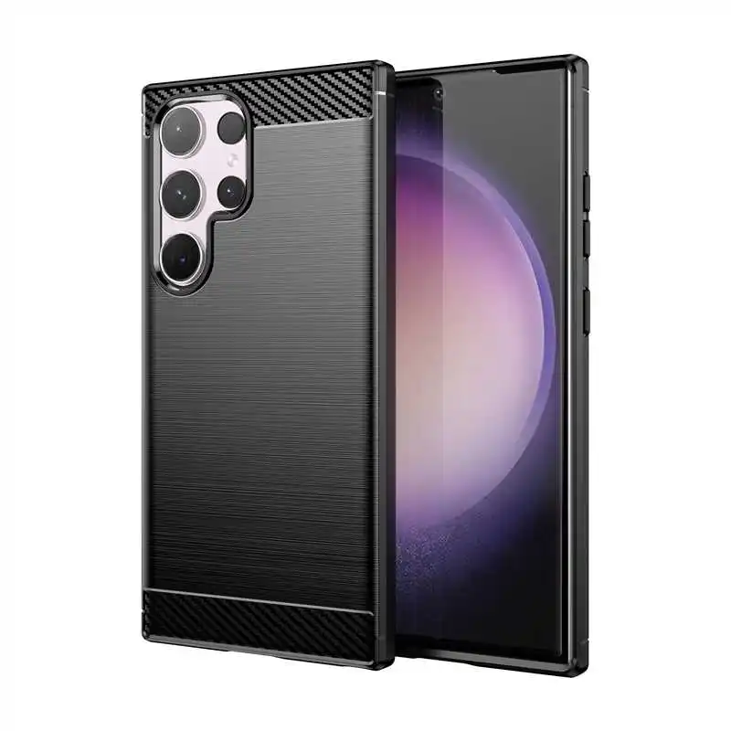 Модный противоударный мягкий чехол для Samsung Galaxy S24 Ultra Plus S23 S22