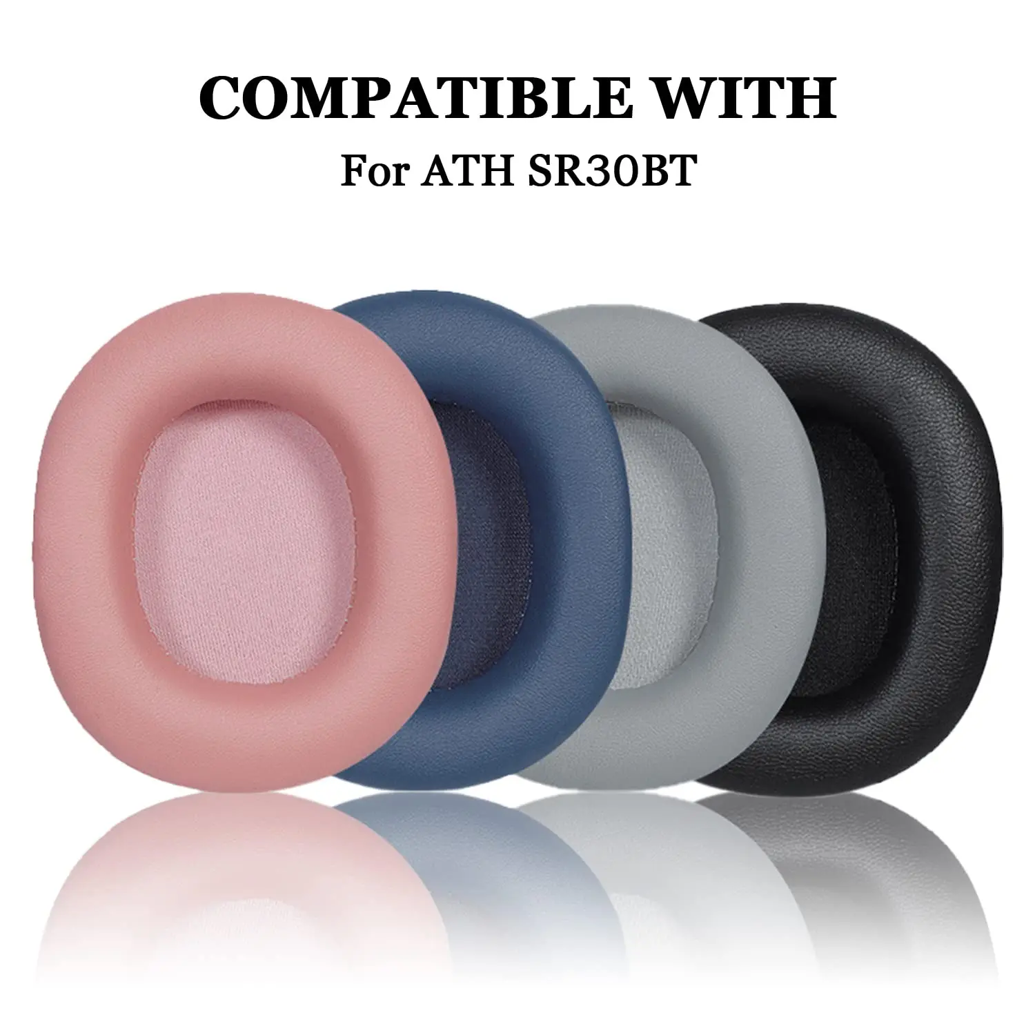 Replacement Ear Pad Earphone Cushion Repair Accessory for ATH-SR30BT Headphones Noise Isolating Sponge Earpads