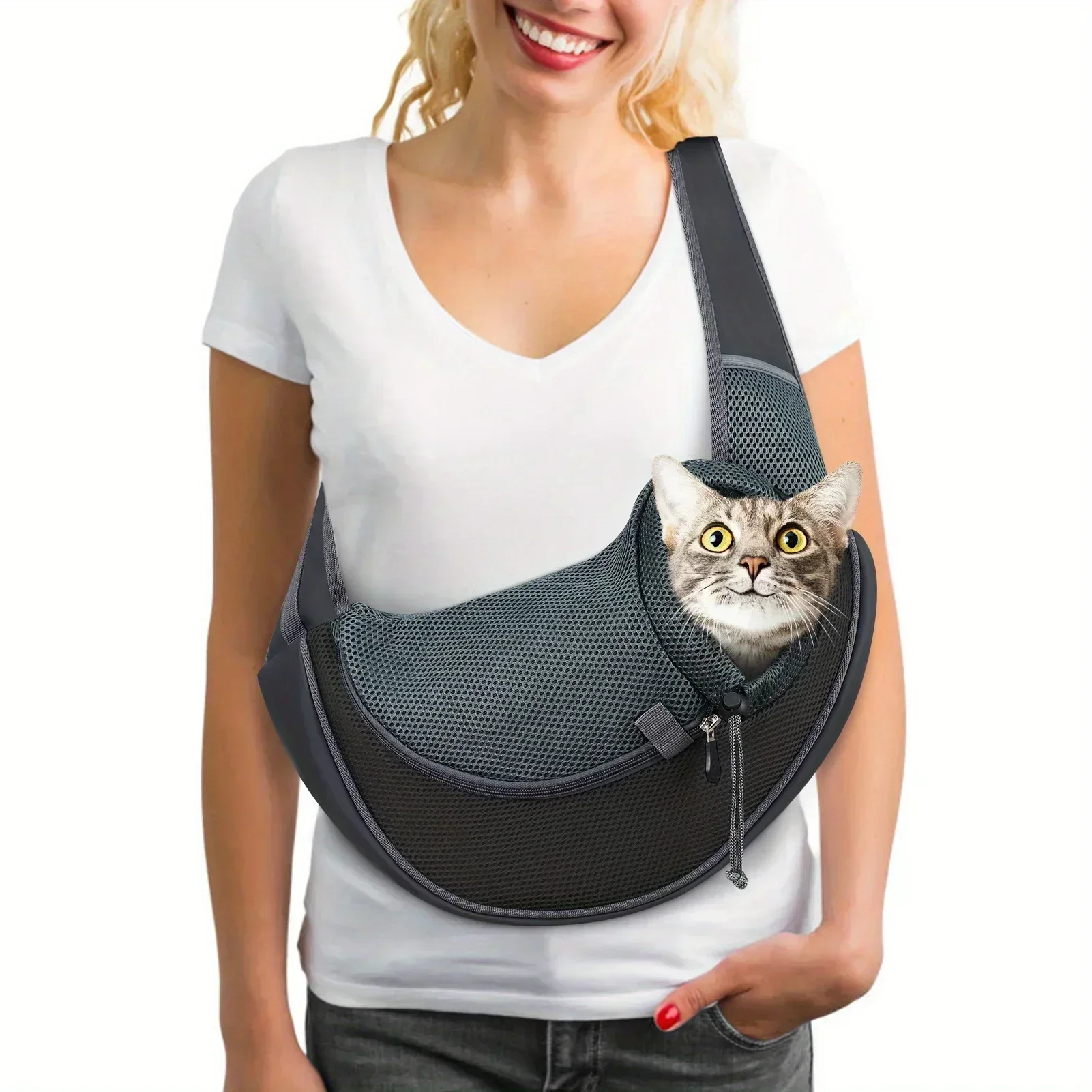 Breathable Pet Backpack Cat and Dog Travel Portable Diagonal Cross Shoulder Bag with Shoulder Strap Suitable for Travel pet carrier bag,pet carrying bag,pet backpack