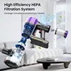 Cordless Vacuum Cleaner, 45Kpa/550W Vacuum Cleaners for Home with Touch Display,Up to 50 Mins Runtime,1.5L Dust Cup 4