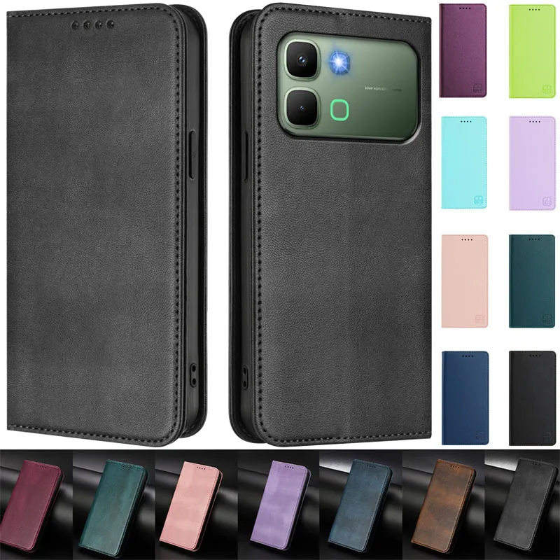 Elegant Magnetic Leather Wallet Case with Stand and Flip Cover