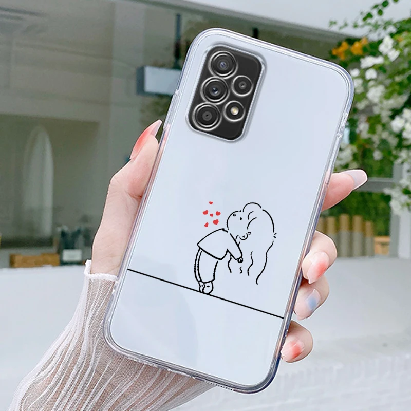 Elegant Lovers' Black and White Phone Case Cover