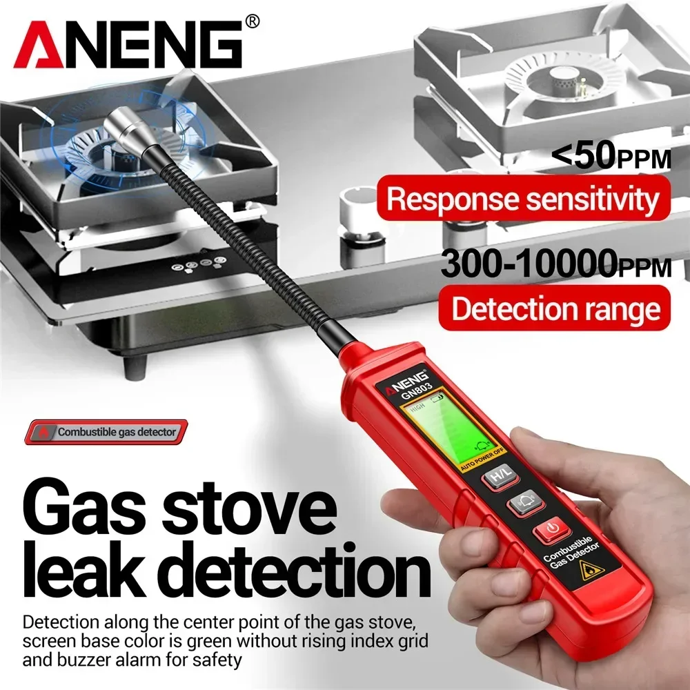 ANENG GN803 Gas Leak Detector Handheld Methane Combustible Gas Testers Portable Gases Concentration Analyzer Meter gas leak detector