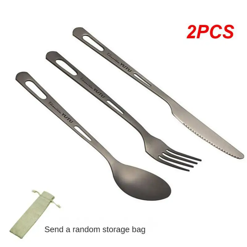 

2PCS Lixada 15g Titanium Spoon Long Handle Coffee Spoons Portable Outdoor Tableware Spoon Cutlery Ultralight Camping Spoon