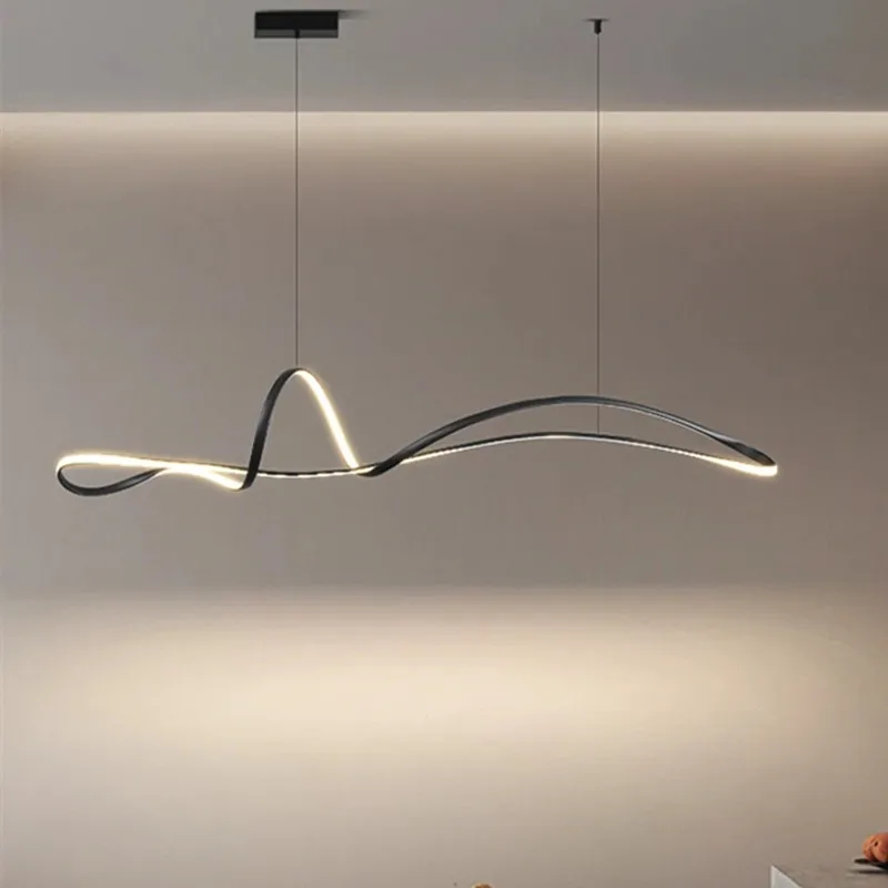 

Современные минималистичные светодиодные подвесные светильники, стильные потолочные люстры для кухни, гостиной, столовой, комнатное освещение