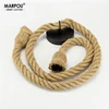 Hemp Rope Pendant Lights E27 Vintage Retro Hemp Rope Lamp Hanging Lamps Creative Loft Home Chandeliers LED Light Base AC85V-265V 1