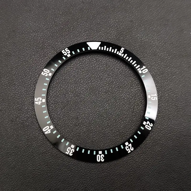 38 mm x 30,6 mm gebogener Keramik-Lünetteneinsatzring, passend für SKX007 SKX009 GMT SUB NH35 NH36 Uhrengehäuse, Ersatzteile – Detail 5
