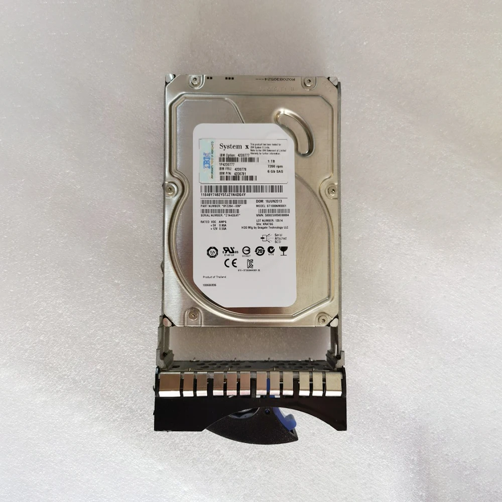 IBM  ϵ ũ, X3650M2 M3 42D0777 42D0778 1T 7.2K SAS 3.5 ġ