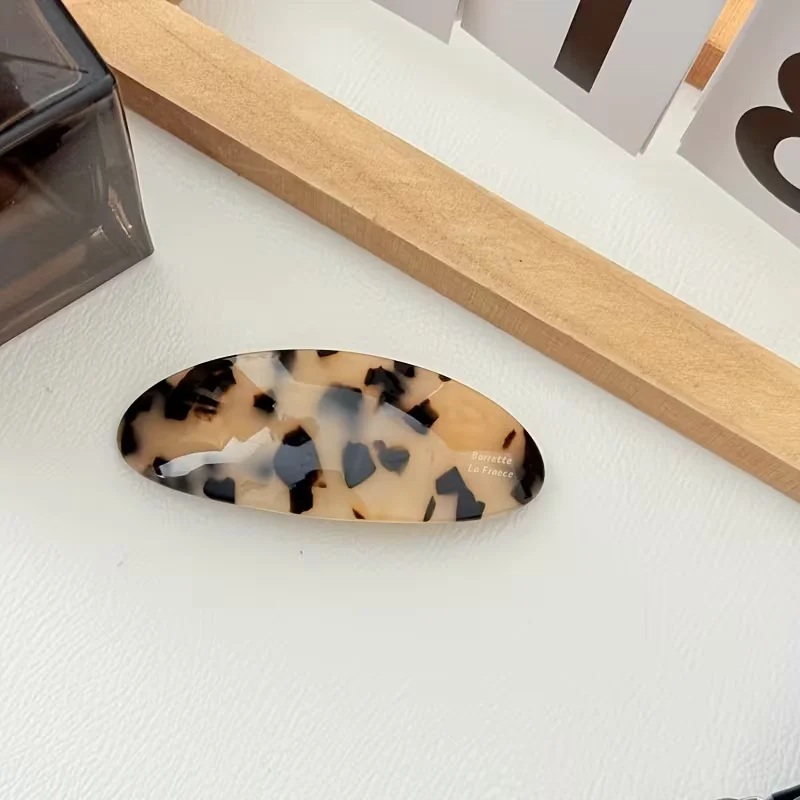 French Retro and Elegant Hair Clips - Retro Low Ponytail Clips, Oval-Shaped, Perfect for Both Casual and Formal Hairstyles