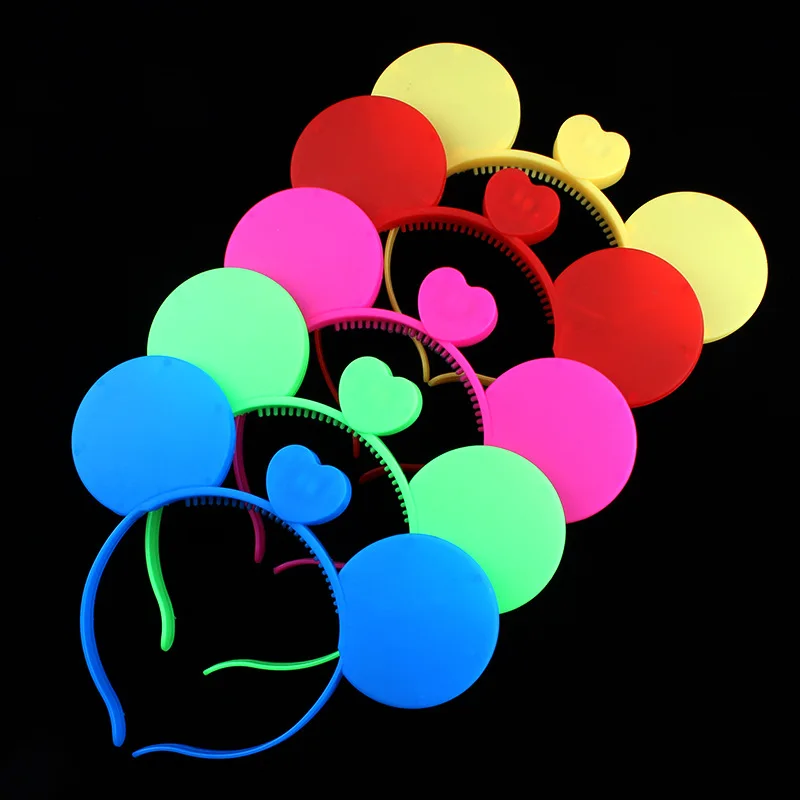 

1pcs Luminous Hairhoop LED Glow Cat Ears Headband Cosplay Hairband Glowing Prop Party Gift Hair Accessories Christmas Decoration