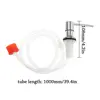Kitchen Sink Liquid Soap Dispenser Mounted Stainless Steel Countertop Water Pump Extension Tube Dishwashing Liquid Dispenser 6