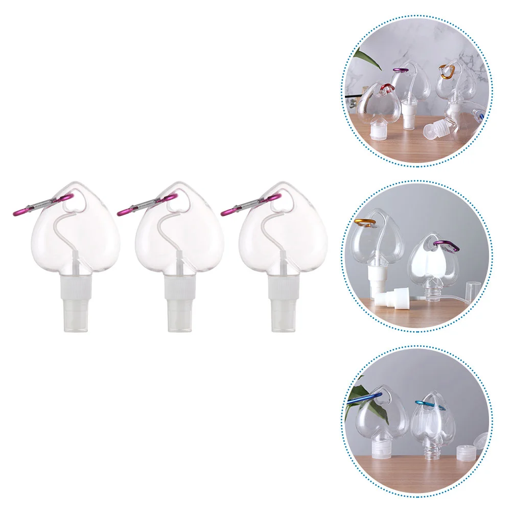 

3PCS Multi-function Spray Bottles Portable Pressing Bottles Spray Bottles with Hooks
