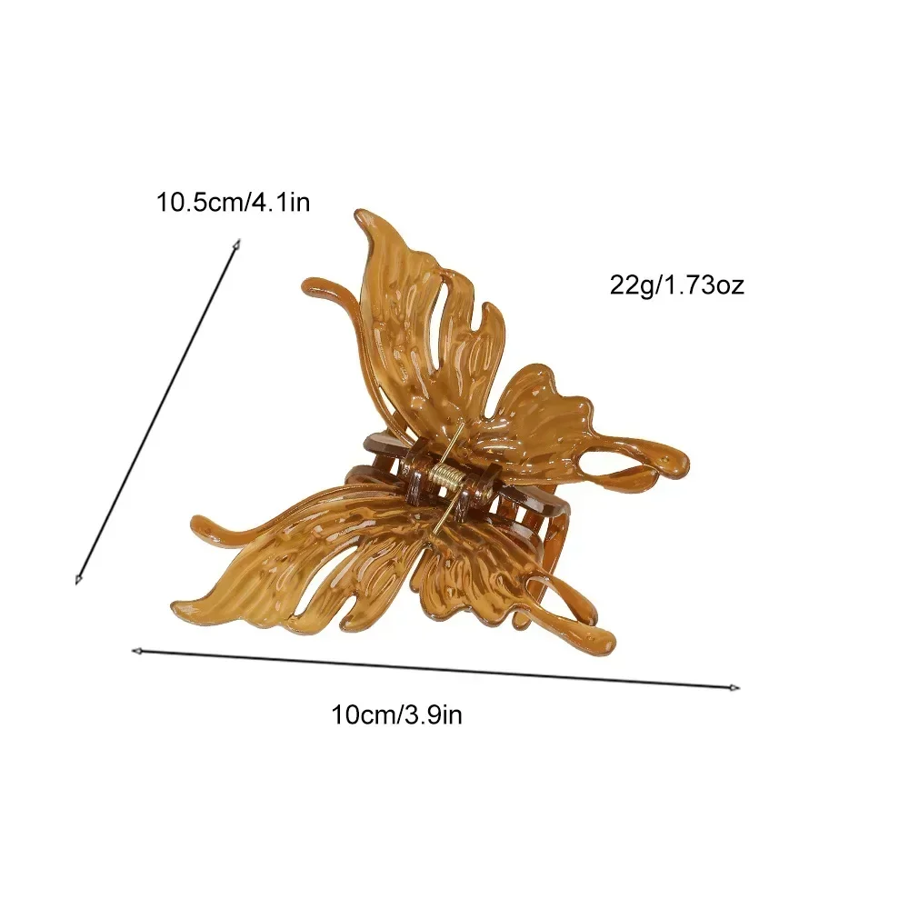 Goldene Schmetterlings-Haarspangen 5er Set – Metall, 3 Verschiedene Größen, Für Zöpfe & Frisuren