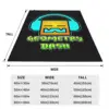 Video Game Geometry Dash Blanket Soft Warm Flannel Throw Blanket Plush for Bed Living room Picnic Travel Home Couch 2