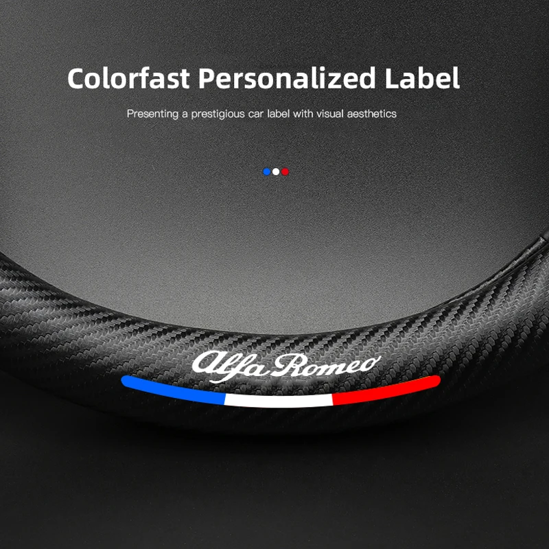 Premium Alfa Romeo Steering Wheel Cover - Elegant Car Interior Accessory