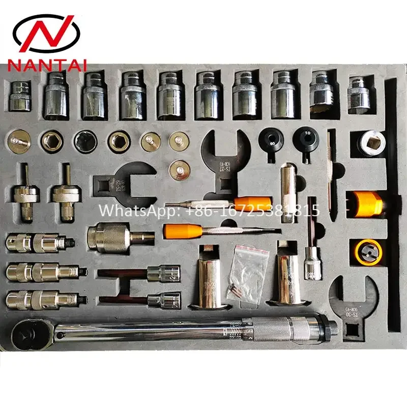 NANTAI NO.1060-3 NO.1100 40PCS Common Rail Repair Dismounting Disasseble Tool with Torque Wrench made in China