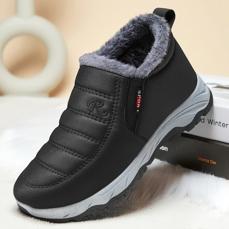 

Зимние ботинки унисекс, роскошные повседневные ботильоны для снега, популярные лоферы, обувь для мужчин и женщин, удобные теплые треккинговые уличные ботинки, обувь