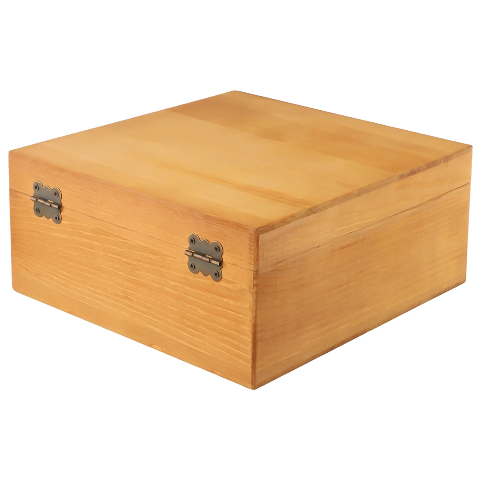 Wooden Storage Box Pine Rectangular Flip Solid Wood Box Handmade Craft Case Wooden Jewelry Storage Box Home Decoration 4
