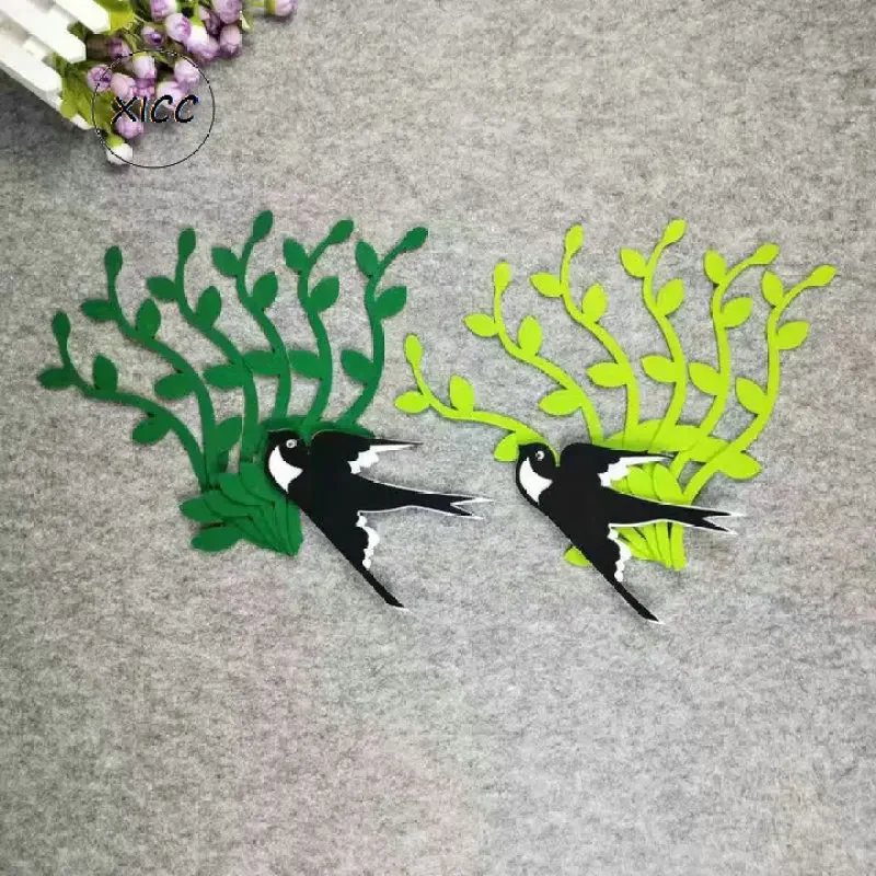 Swallow Wicker Non Woven Felt Fabric Package DIY Kindergarten Bird Wall Paste School Kids Handwork Crafts Newspaper Decoration