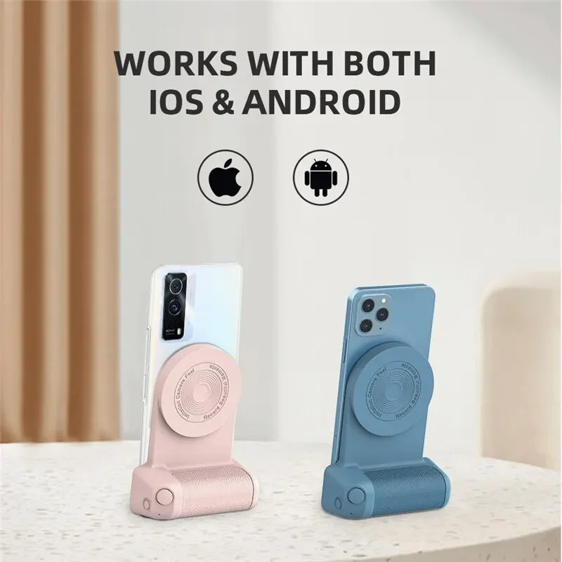 Handheld Magnetic Phone Selfie Stick with Wireless Charger Camera Design for Travel Photography For Smart phones Fast Charging