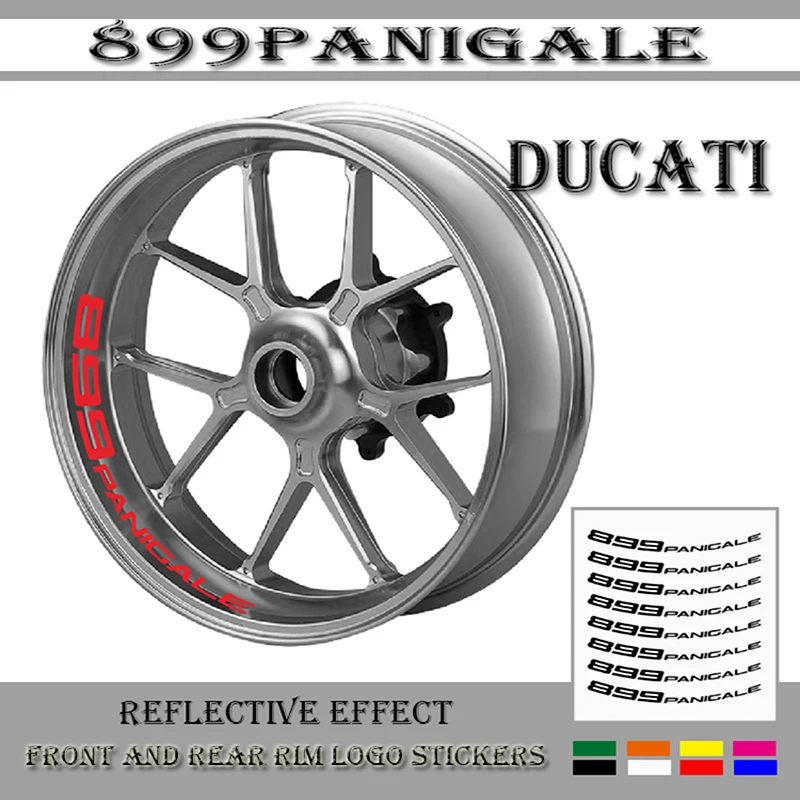 Motorcycle wheel stickers decorative decals reflective waterproof trend frame decals for DUCATI 899PANIGALE 899 PANIGALE
