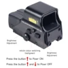 Eotech HD556 Red/Green Dot Reflection Scope Hunting G33 G43 3X Magnifier Sight Folding Side Flap G45 5X Magnifier Tactical Combo 3