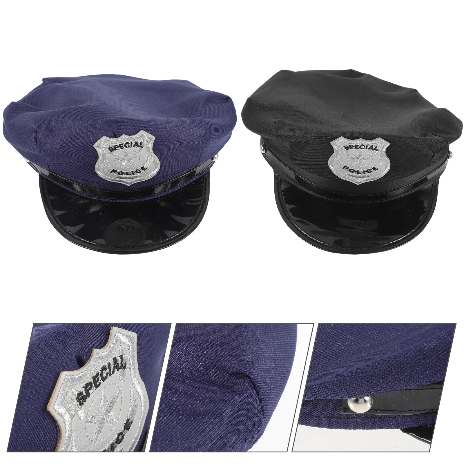 

Police Cap Party Favor Cop Hat Men Adult Lady Toys Captain Accessory Twill Fabric Man Kids Halloween Costume