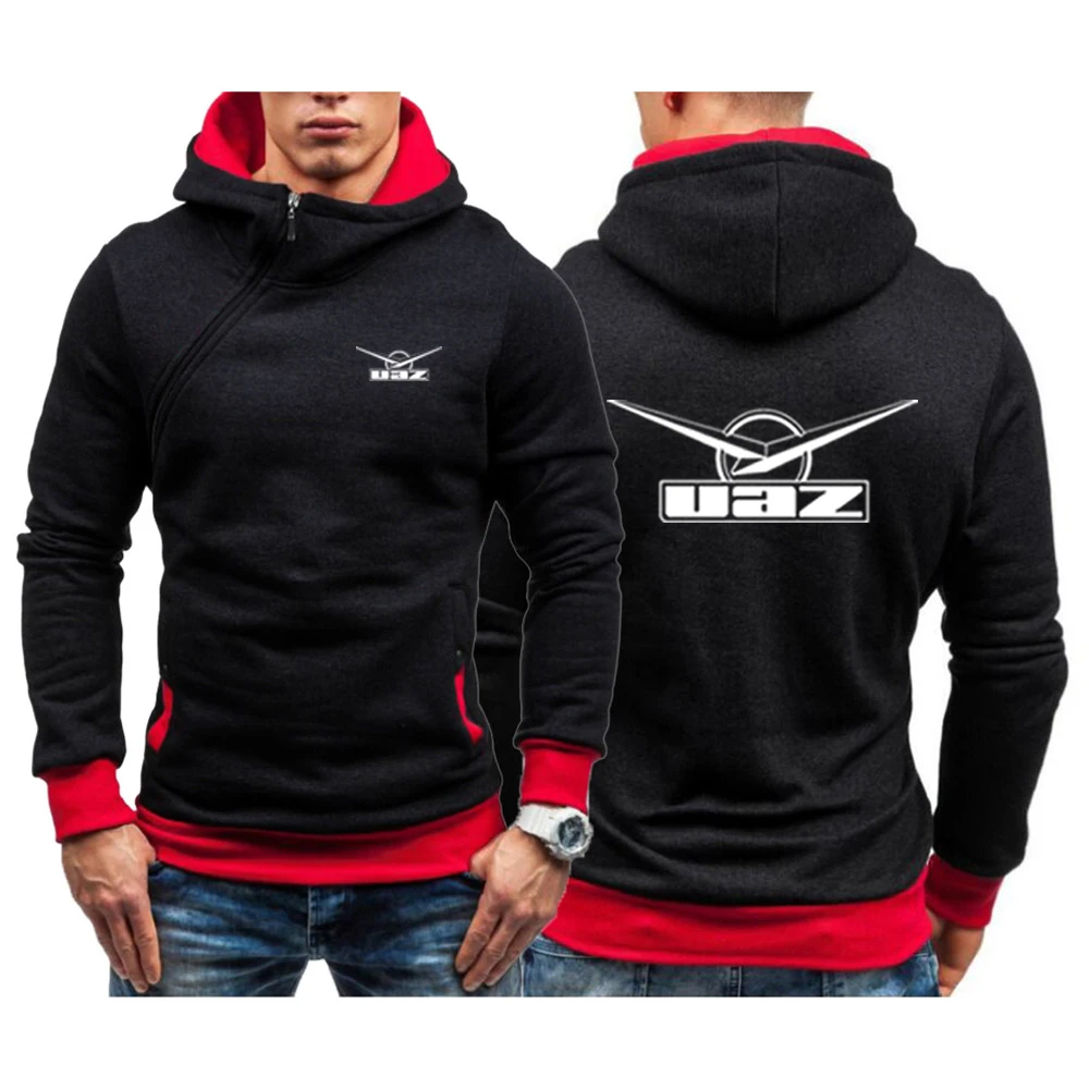 

Soviet Union Car Cccp Ussr UAZ New Casual Solid Men Hoodie Diagonal Zipper Long Sleeve Sweatshirts Hoody Pullover Hooded Sweat