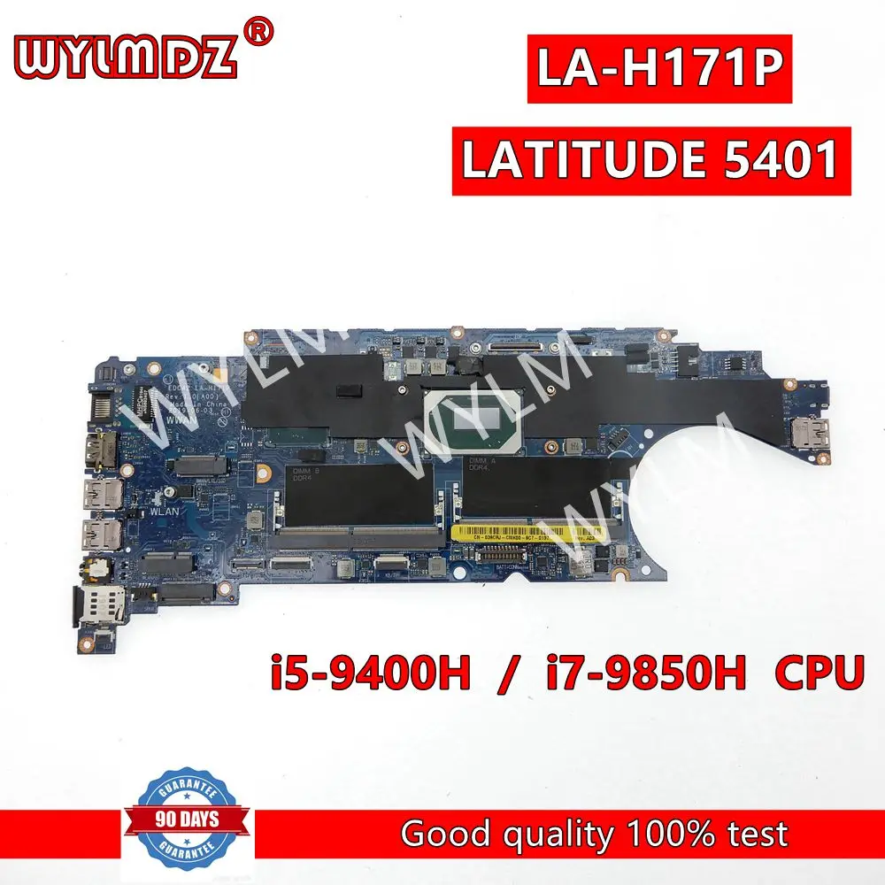 

EDC42 LA-H171P/i7-9850H CPU материнская плата для ноутбука LATITUDE 5401 CN 039CRJ 04N4MN