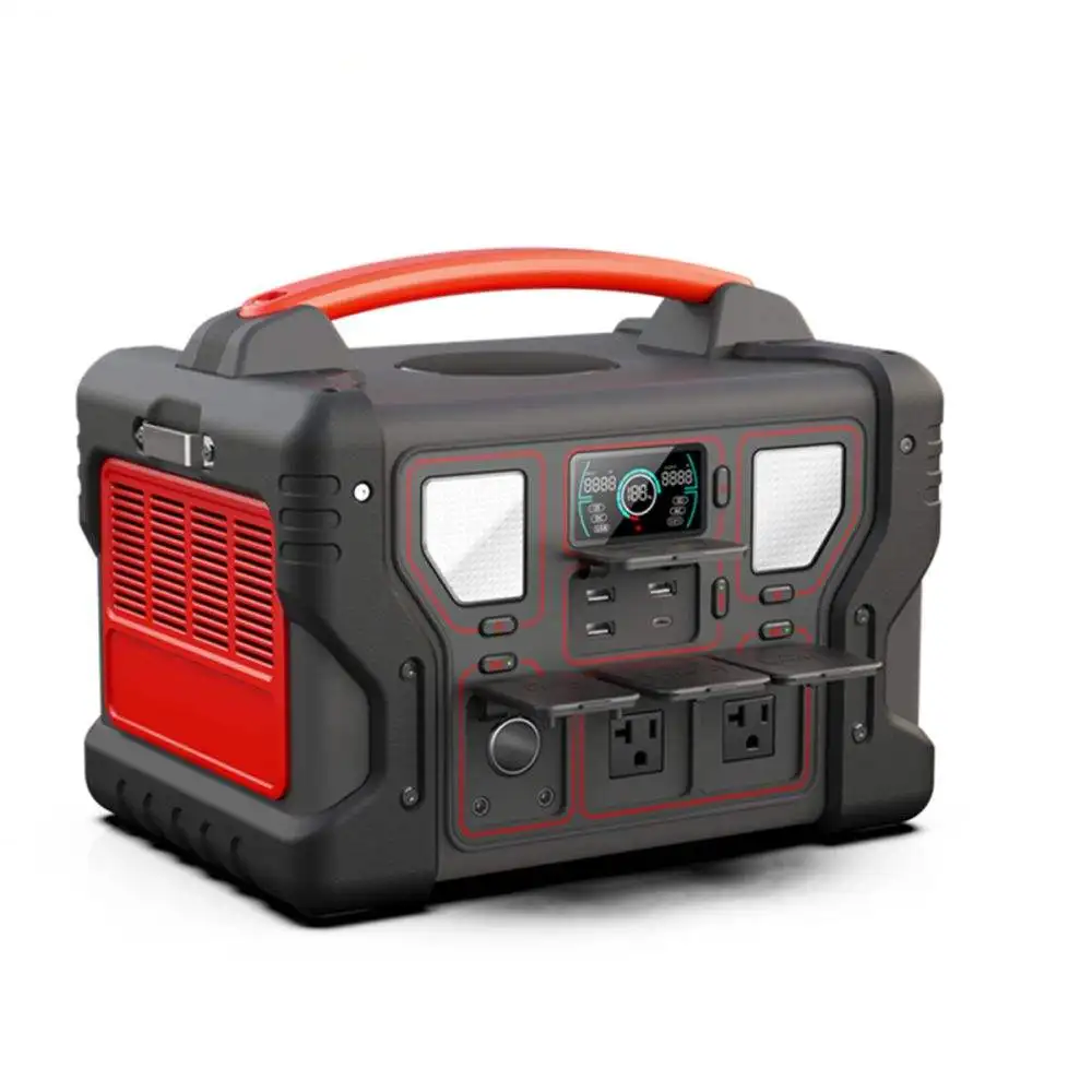 YYHC-500w Solar Battery Portable Rechargeable Lithium Battery Ups Electric Solar Car Charger Portable Power Supply Station Oem