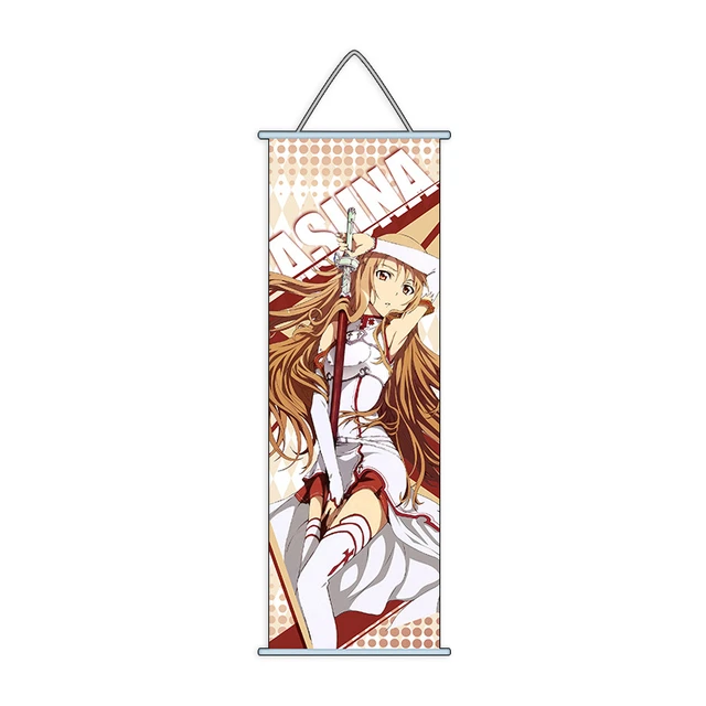 A Wide Variety of SAO Sword Art Online Anime Characters Anime Wall Scroll  Hanging Decor (Asuna & Kirito)