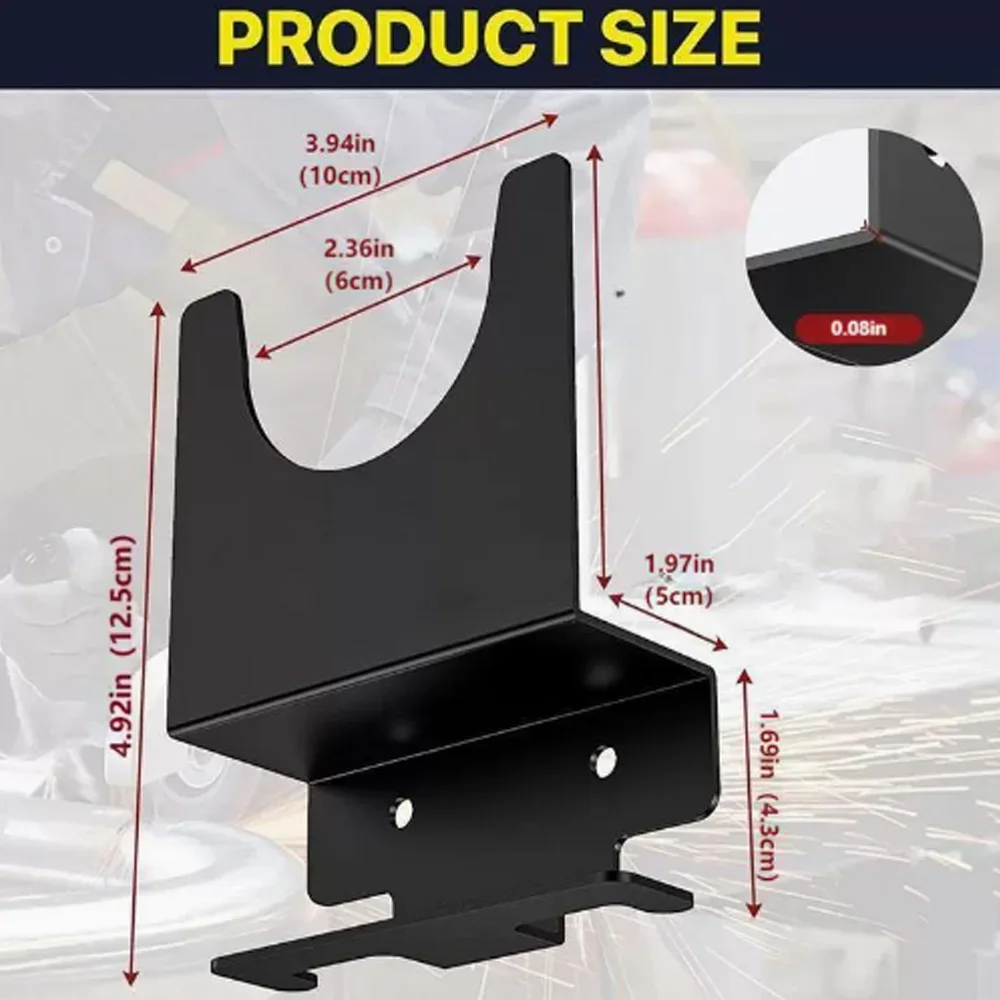 1-2Pcs Angle Grinder Holder Polisher Holder Storage Rack Wall Mounted Bracket for Homes Shops Workbenches Hand Sander Tool-angle grinder bracket