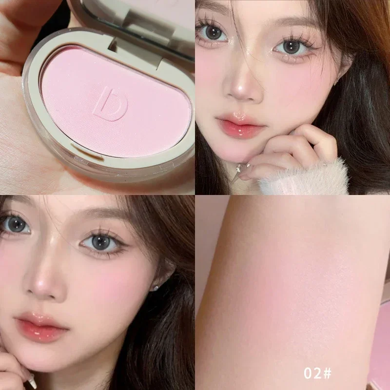 Girl Blush Peach Milk Pink Cream Makeup Rouge Palette Cheek Contour Powder Cosmetics Blusher Cream Makeup Rouge Cheek Tint Blush 2