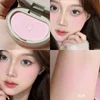 Girl Blush Peach Milk Pink Cream Makeup Rouge Palette Cheek Contour Powder Cosmetics Blusher Cream Makeup Rouge Cheek Tint Blush 2