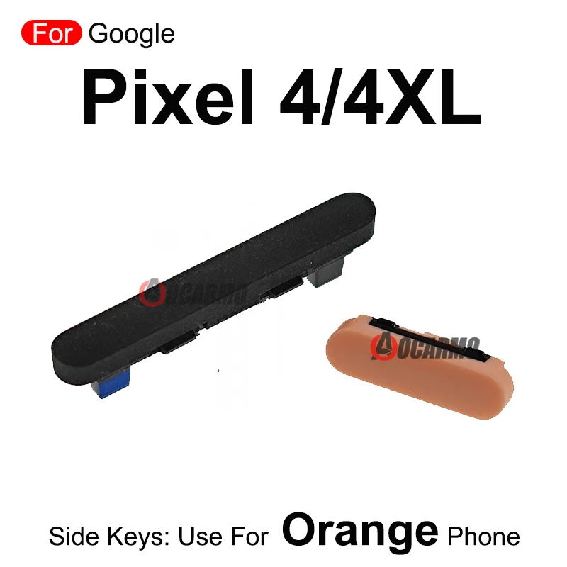 Side Button Keys Power On Off Volume Button Replacement Parts For Google Pixel 4 XL 4XL Black White Orange Phone
