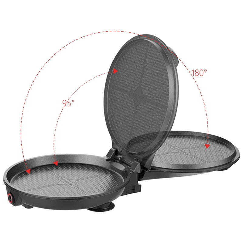 Household Double-sided Heating 36CM Large Roasting Pan Grilling Machine Sarten Electrico Electric Skillet Pizza Maker