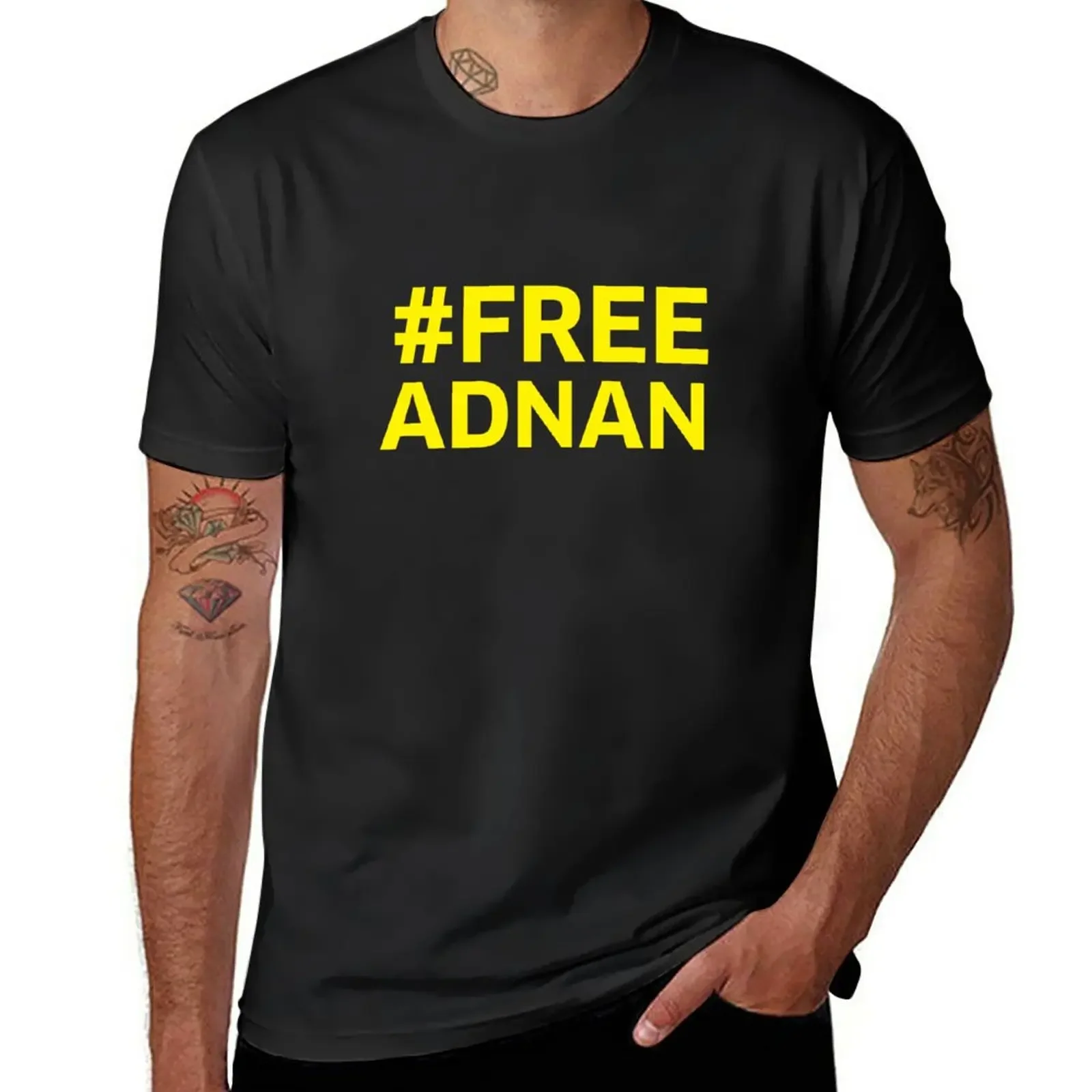 

#FREE ADNAN T-Shirt oversizeds sports fans customizeds mens graphic t-shirts anime