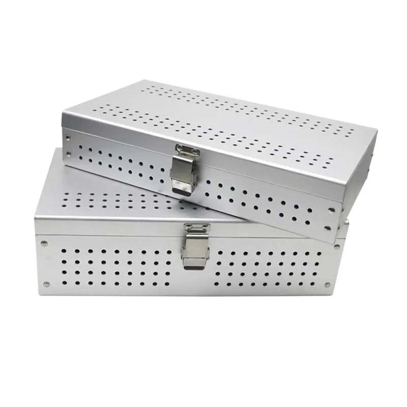 

Sterilization Box Tray Disinfection Box Case Aluminium Alloy Box Dental Ophthalmic Surgical Instruments 1pcs