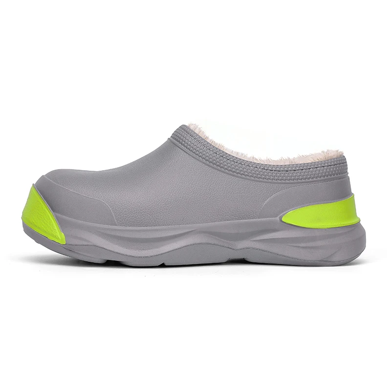 2024 NEW Winter Mens Casual Cotton Shoes Waterproof Warm EVA Slip On Shoes Anti-skid Wear-resistant Outdoor Garden Shoes for Men 5