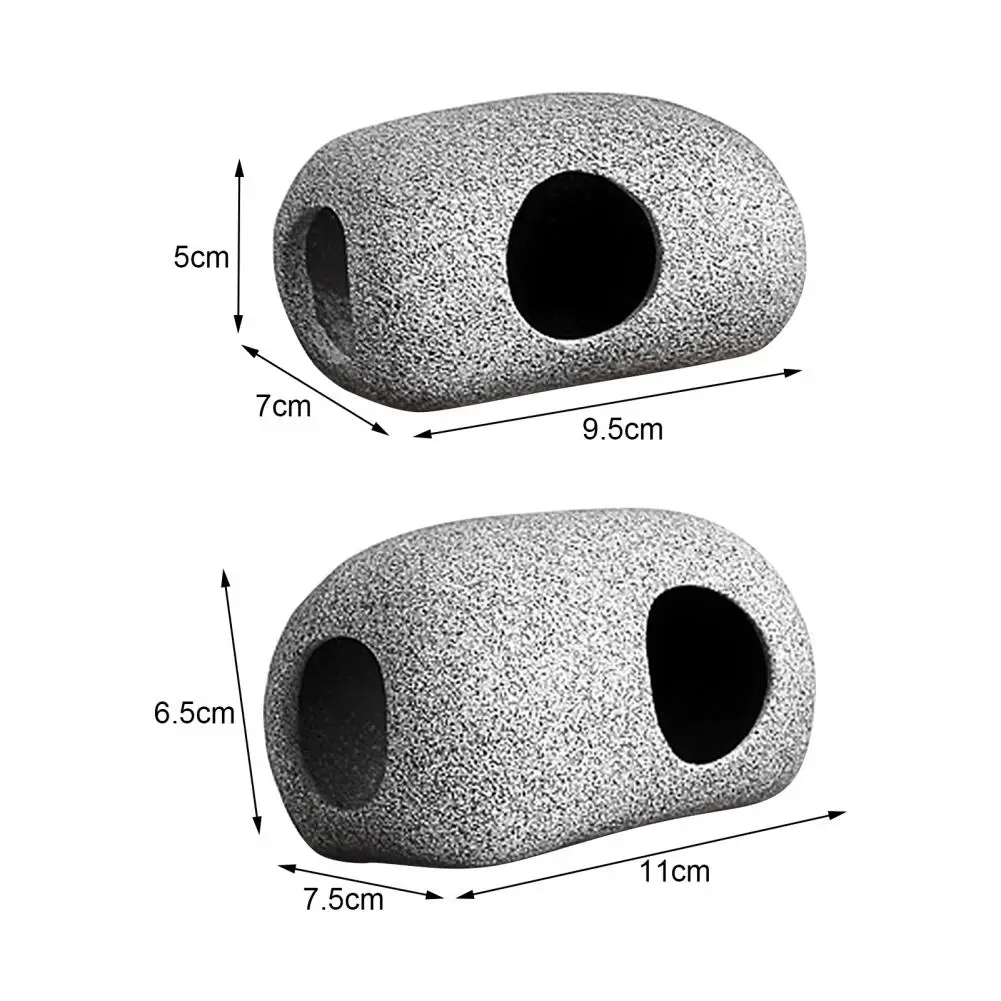 Aquarium Cave Safe Delicate Aquarium Decoration Rock Cave Landscaping Hiding Stone House for