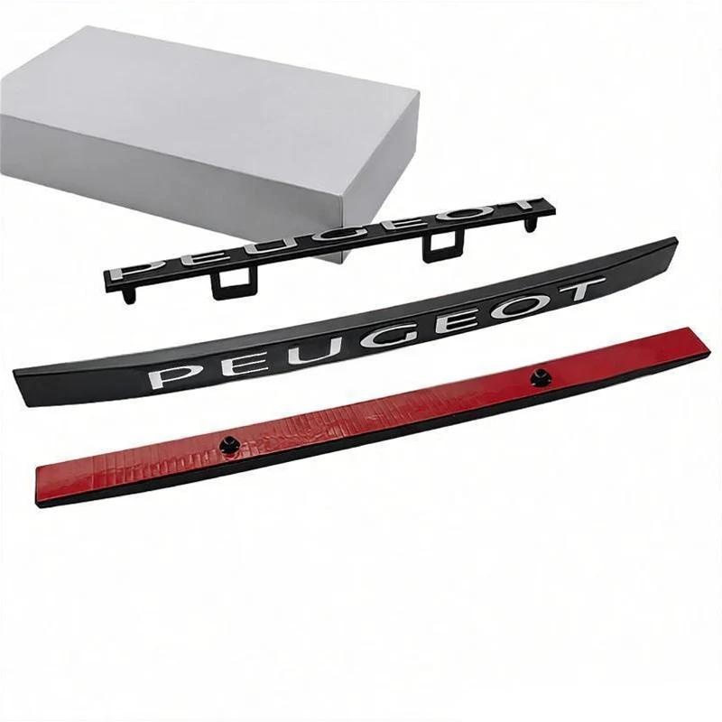 푸조 508 301 전면 범퍼 프랑스어 로고 전면 그릴 엠블럼 ABS 플라스틱 헤드 배지에 적합