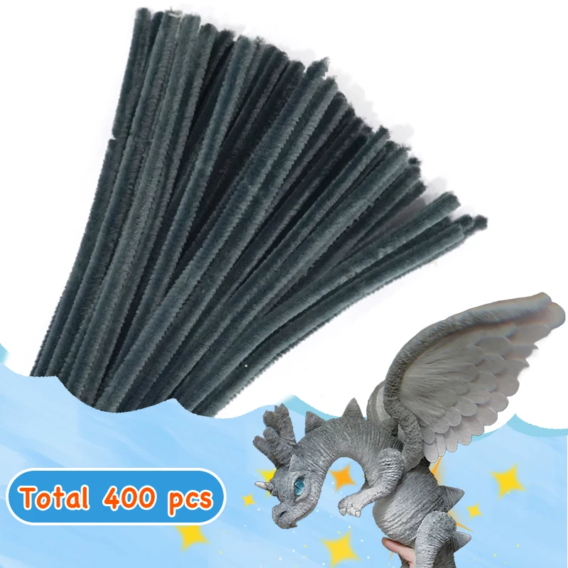 400 Pieces Pipe Cleaners Chenille Stems 4 Assorted Colors Craft Supplies Bulk For DIY Art and Craft Projects Creative Gift chenille pipe cleaners chenille craft supplies